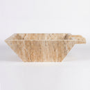 Patara Beige Vein-cut Travertine Natural Stone Pool Square Poolwok with Lip