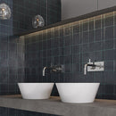 Maastricht Blue 18x48 Textured Ceramic Large Format Tile (3 pack, 17.23 sq ft/case)