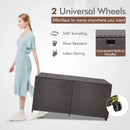 175 Gallon Outdoor Storage Box with Universal Wheels and Zippered Liner by LJGDeals