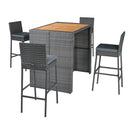 Patio Acacia Wood Dining Set for Home by DirectDeals