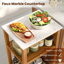 Patio Acacia Wood Storage Cabinet Patio Buffet Cabinet Bar Table by LJGDeals