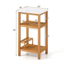 Patio Acacia Wood Storage Cabinet Patio Buffet Cabinet Bar Table by LJGDeals
