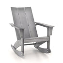 Adirondack Rocking Chair with Curved Back - Gray by LJGDeals