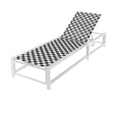 Outdoor Adjustable Patio Chaise Lounge Chair with Wheels and Sturdy Metal Frame by LJGDeals