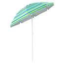 6.5 Feet Patio Beach Umbrella with Waterproof Polyester Fabric by LJGDeals