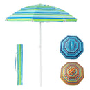 6.5 Feet Patio Beach Umbrella with Waterproof Polyester Fabric by LJGDeals
