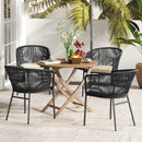 Patio Chairs Set of 4 with