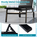 Patio Chaise Lounge Chair with Wheels and 6 by LJGDeals