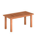 Patio Coffee Table with Slatted Tabletop for Deck Poolside by LJGDeals