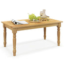 Patio Coffee Table with Solid Teak Wood Structure and Slatted Tabletop by DirectDeals