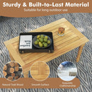 Patio Coffee Table with Solid Teak Wood Structure and Slatted Tabletop by LJGDeals
