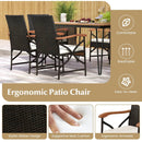 7 Pieces Outdoor Dining Furniture Set for Porch Backyard Garden Poolside by LJGDeals