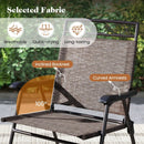 3 Pieces Outdoor Bistro Dining Furniture Set with 1.57 Inch Umbrella Hole by LJGDeals