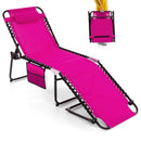 Foldable Recline Lounge Chair with Adjustable Backrest and Footrest by LJGDeals