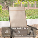 1 Piece Patio Folding Dining Chairs with 7-Level Adjustable High Backrest by DirectDeals