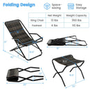 Patio PE Wicker Rocking Chair with Armrests and Metal Frame-Gray by LJGDeals