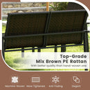4 Pieces Patio Furniture Set with Heavy Duty Galvanized Metal Frame by LJGDeals