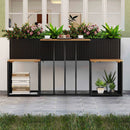 Patio Furniture Set with Raised Garden Bed for Porch and Yard by LJGDeals
