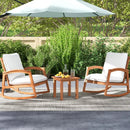 Patio Hardwood Square Side Table with Slatted Tabletop by LJGDeals