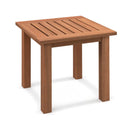 Patio Hardwood Square Side Table with Slatted Tabletop by LJGDeals