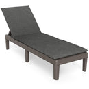 Patio Lounge Outdoor Recliner Chair with Cushion 3-Position Adjustable Backrest