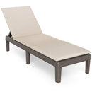 Patio Lounge Outdoor Recliner Chair with Cushion 3-Position Adjustable Backrest