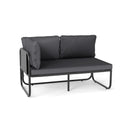 Patio Loveseat Sofa Couch with Removable Pillows and Seat Cushion-Gray by LJGDeals