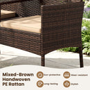 Patio Loveseat 2-Seat Conversation Set with Coffee Table