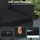 Patio Loveseat with Built-in Table and Storage