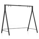 Patio Metal Swing Stand with A-Shaped Structure-Black by LJGDeals