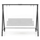 Patio Metal Swing Stand with A-Shaped Structure-Black by LJGDeals