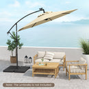 Patio Offset Umbrella Base with Easy-Fill Spouts