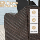 Outdoor Rattan Daybed with Retractable Canopy and Cushions by LJGDeals