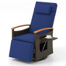 Patio Rattan 360° Swivel Recliner Chair with Adjustable Backrest and Footrest by LJGDeals