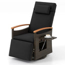 Patio Rattan 360° Swivel Recliner Chair with Adjustable Backrest and Footrest by LJGDeals