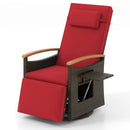 Patio Rattan 360° Swivel Recliner Chair with Adjustable Backrest and Footrest by LJGDeals