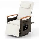 Patio Rattan 360° Swivel Recliner Chair with Adjustable Backrest and Footrest by LJGDeals