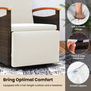Swivel Reclining Chaise Lounge Set with Adjustable Backrest by DirectDeals