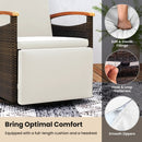 Swivel Reclining Chaise Lounge Set with Adjustable Backrest by LJGDeals
