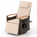Patio Rattan 360° Swivel Recliner Chair with Adjustable Backrest and Footrest by LJGDeals