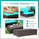 Outdoor Rattan Daybed with 4-Position Adjustable Backrest by DirectDeals