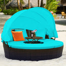 Patio Round Daybed Rattan Furniture Sets with Canopy by LJGDeals