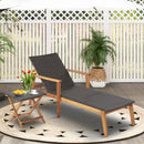 Patio Rattan Lounge Chair with 4-Position Adjustable Backrest by LJGDeals