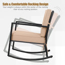 Rattan Rocking Chair with Cushion for Patio & Garden by LJGDeals
