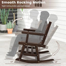 Patio Rocking Bench Double Rocker Chair with Ergonomic Seat 2-Person Loveseat by LJGDeals