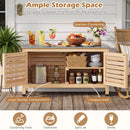 Outdoor Storage Cabinet with Stainless Steel Countertop by LJGDeals