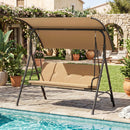 2-Person Patio Swing Chair with Adjustable Canopy by LJGDeals