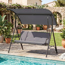 2-Person Patio Swing Chair with Adjustable Canopy by DirectDeals