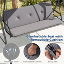 2-Person Patio Swing Chair with Adjustable Canopy by LJGDeals