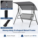 2-Person Patio Swing Chair with Adjustable Canopy by LJGDeals